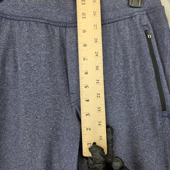 Lululemon Pants Mens Medium Blue Heather Performance Drawstring Zip Pockets Tech - Picture 4 of 12